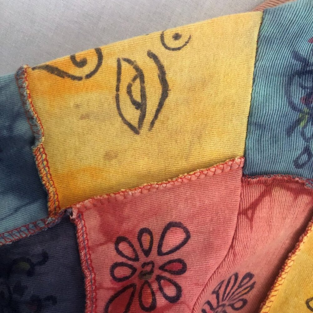 Rising International Patchwork Nepal Boho Hoodie … - image 7